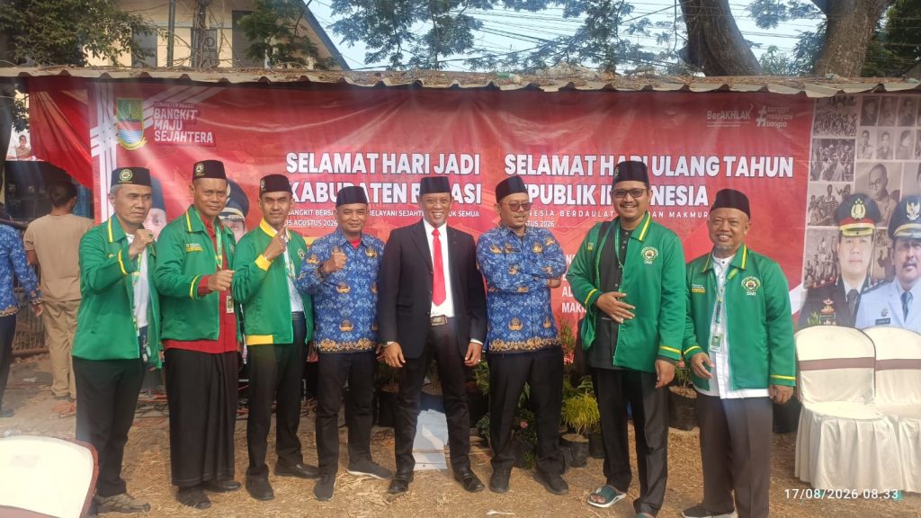 PC DMI Cikarang Barat Hadiri Upacara HUT ke-81 Kemerdekaan RI